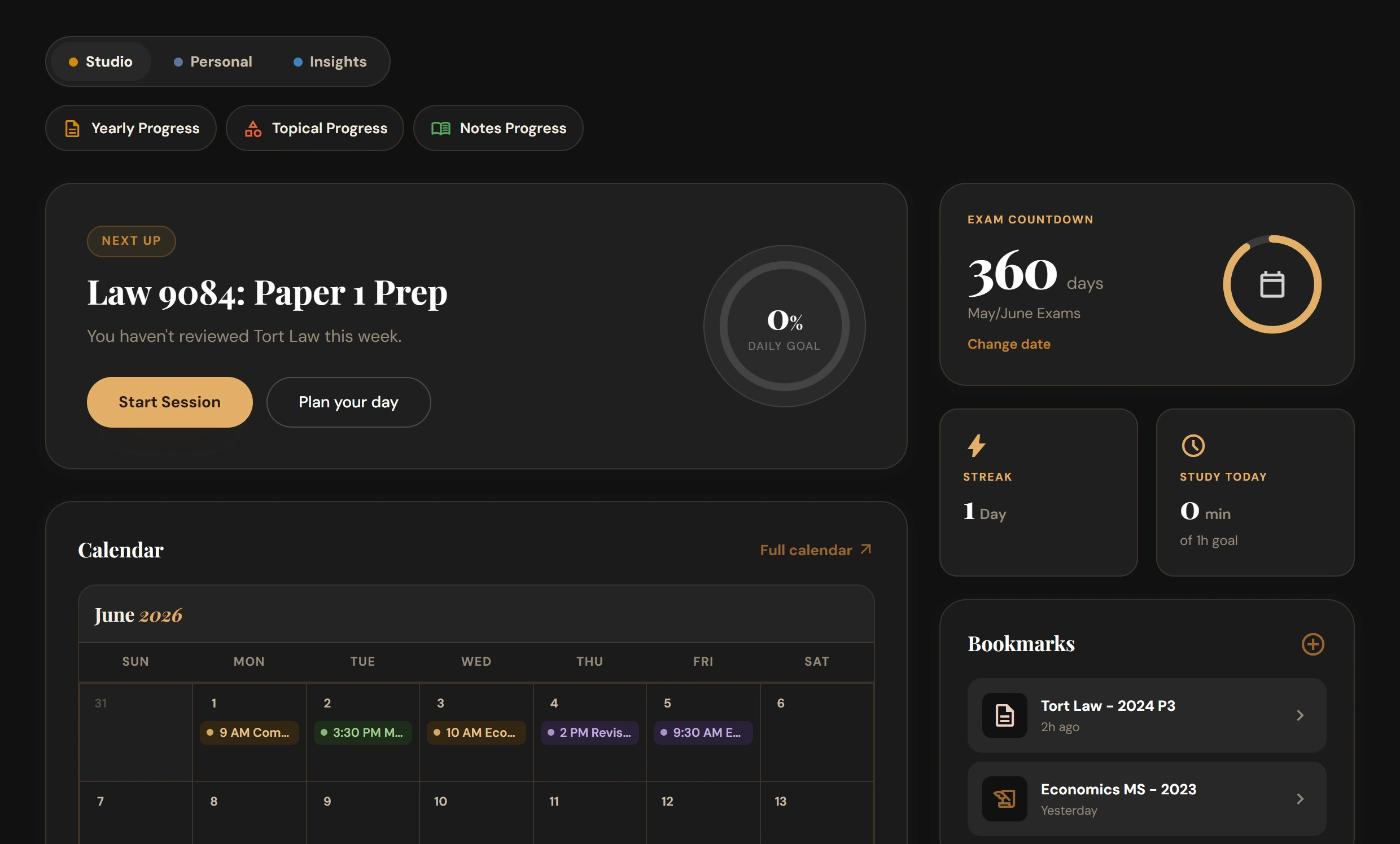Dashboard preview